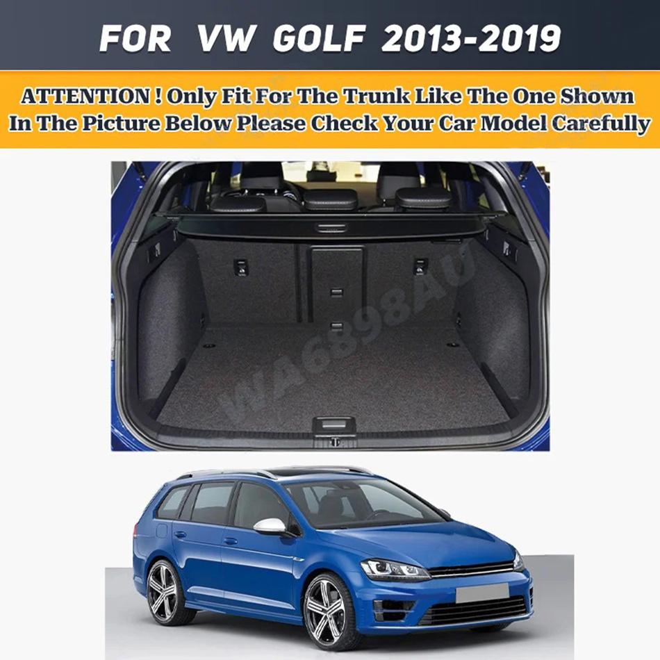 Custom Car Trunk Mat For Volkswagen Golf 7 Station Wagon 2013-2019 Interior Accessories Anti Dirty Carpet Durable Leather Mat