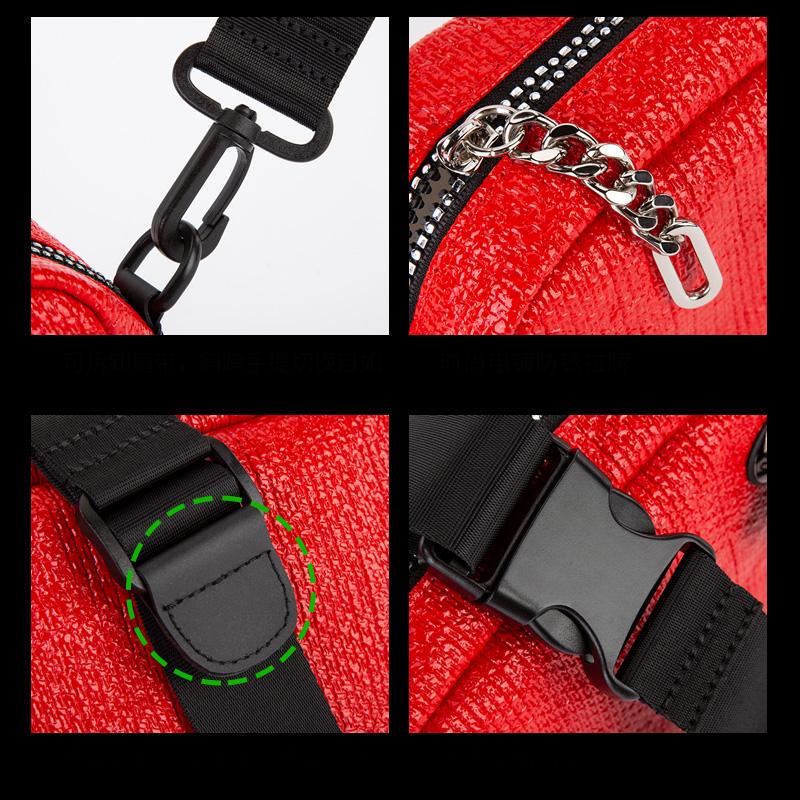 Männer Frauen Leinen + PU Leder Handtasche & Messenger Bag Kleine Handytasche Männlich Weiblich Mini Geldbörse 2022 Neuer Street Trend Umhängetasche für Jungen Mädchen