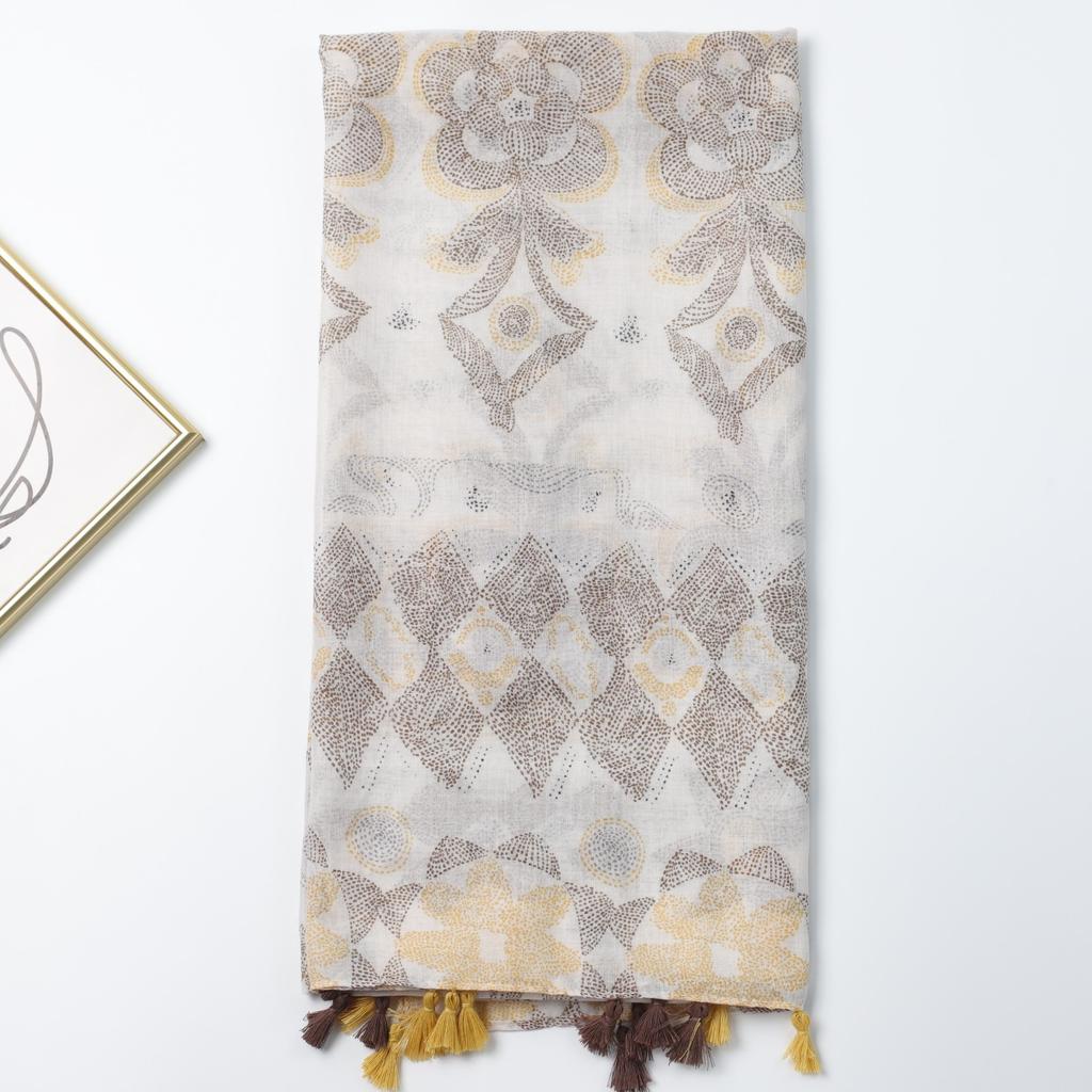 Little Sunflower Bali Yarn Printing Long Towel Factory Sales Travel Vacation Sunscreen Warm Women's Shawl