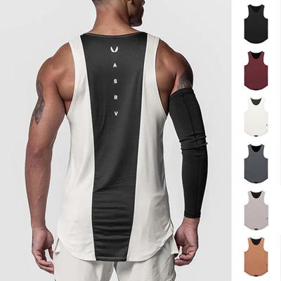 Camiseta deportiva elástica de verano para hombre: elegante camiseta sin mangas con estampado