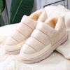 Mode Dames Winter Sneeuwlaarzen 2024 Koppels Binnenhuis Heren Platform Katoenen Schoenen Platte Pantoffels Waterdicht Warm Dik Pluche Enkellaarsjes