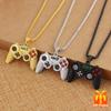 Collar Colgante de Mando de Videojuego para Hombres Cadena de Aleación Sin Chapar Joyería de Gamepad Tachonada Accesorio para Fiesta de Videojuegos Regalo de Cumpleaños