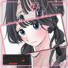 New Anime The Fragrant Flower Blooms with Dignity Mouse Pad Cute Kawaii Girl Kaoruko Waguri Desk Mat Print Keyboard Mat