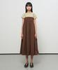 General Idea Shirred Banding Sleeveless Dress [Brown] / Gf2Lop516