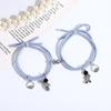 Men Astronaut Lover Zinc Zinc Alloy Couple Bracelet Magnet Wristband Valentine's Day Gift Eachother Hand Rope