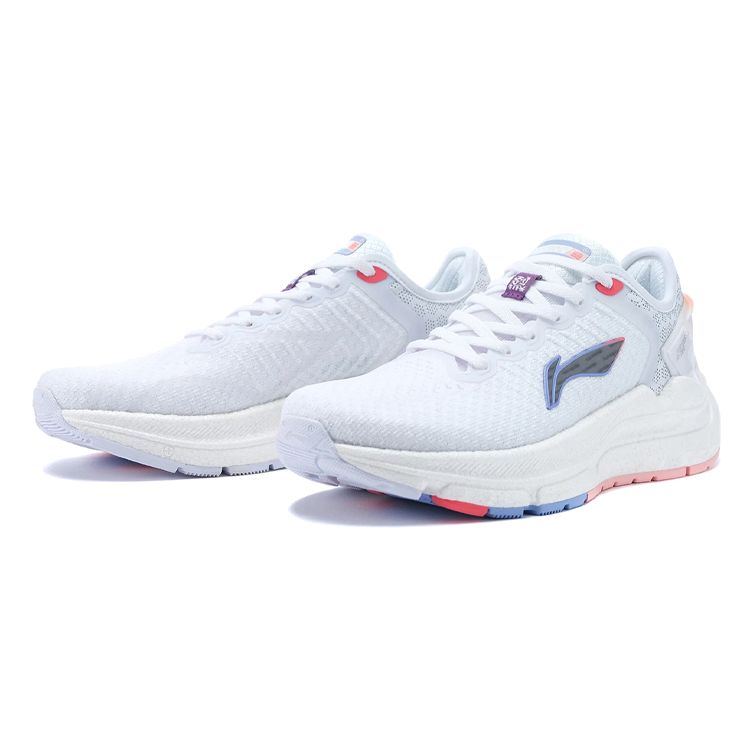 Li Ning Lijun 5 Lightweight Stable Shock Absorption Non-Slip Wear-Resistant Breathable Support Low-Top Casual Shoes Women Casual Shoes White ARZR002-9