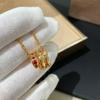 18K Rose Gold Plated Sterling Silver Triple Circle Snake Necklace with Diamond Accents – Women's Luxury Clavicle Jewelry