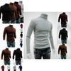 Comfortable Mens High Collar Sweater Turtleneck Long Sleeve Stretch Warm Jumper For Every Occasion