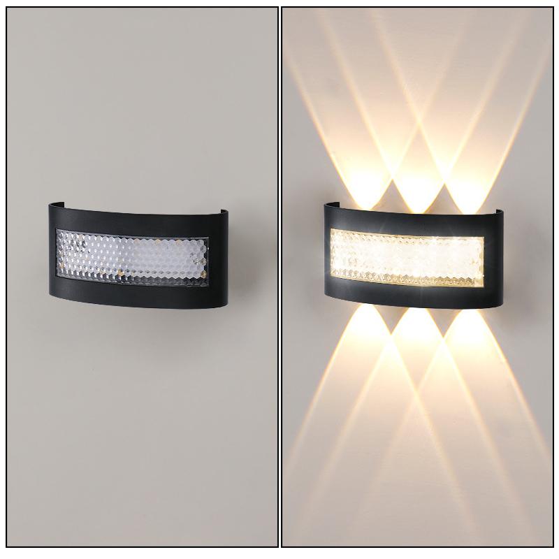 Applique LED da Esterno Giardino Portico Camera da Letto Soggiorno Scala Corridoio Illuminazione Interna Su e Giù Luci da Parete Decorative