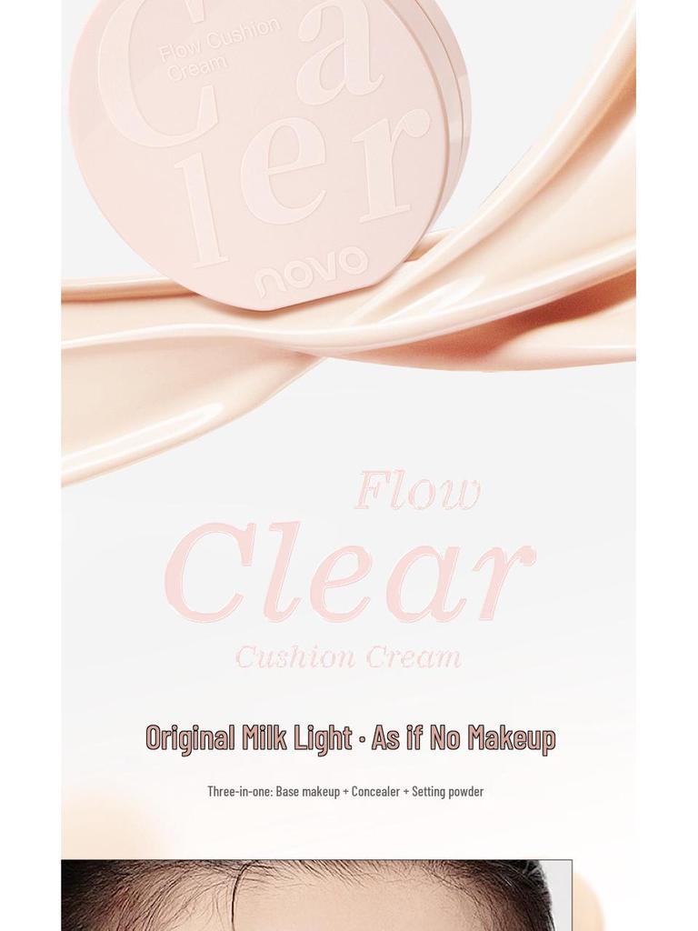 NOVO Translucent Gauze Cushion Foundation for Women - Concealing, Oil Control, Waterproof, Sweatproof, Long-lasting BB Cream.