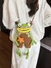 Handmade Big Mouth Frog Crochet Crossbody Bag: Cute, Funny Parent-Child Phone Bag