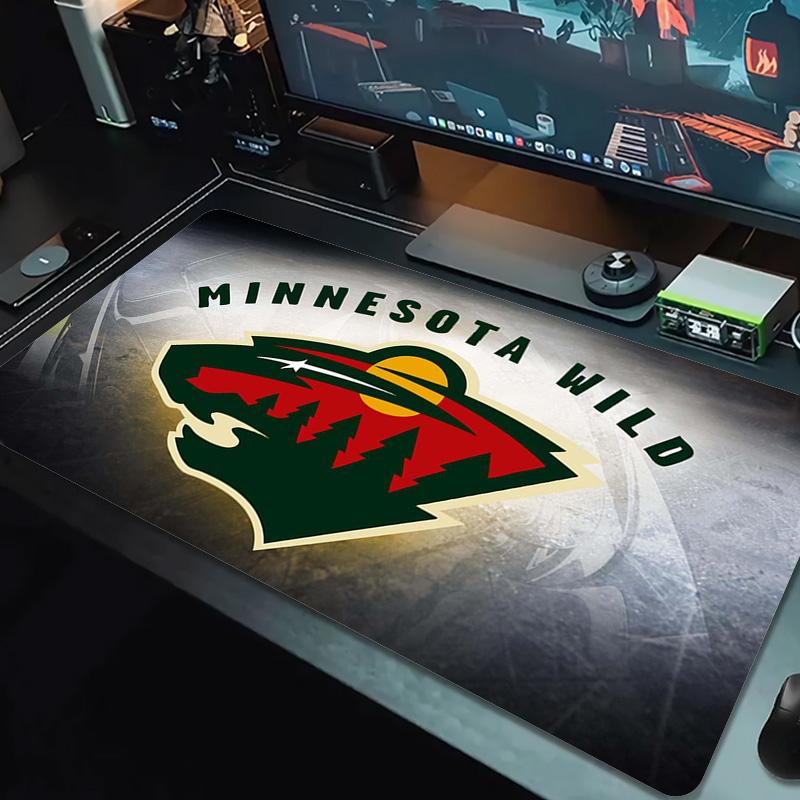 Minnesota Wild Color Mouse Pad Large Gaming Table Cushion Non-slip Laptop Tablet Big Mousepad XXL Mat Mini PC Playmat With Lock Edge