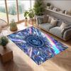 Manchester City Printed Flannel Area Rug Non Slip Soft Polyester Floor Carpet Indoor Decor Mat for Bedroom Living Room Sofa