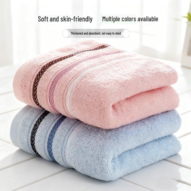 Soft Thick Pure Cotton Towel - Absorbent Face & Hand Towel for All Ages
