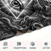 1Pc Knowing Eye Print Flannel Blanket, High quality Comfortable for All Seasons, Home Decor, Warmth and Comfort, Perfect for Christmas Gifts W136