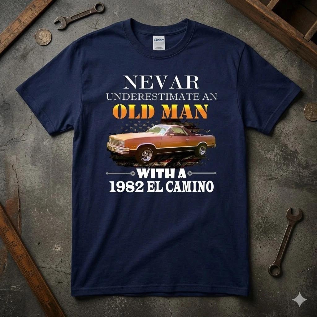 1978-87 Chevy El Camino Graphic Tee Old School Auto Shirt XL