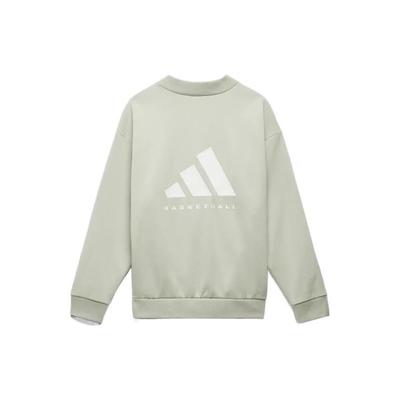 Adidas Originals Sweatshirts Unisex Light Green Half Turtleneck Moderate Regular IA3434-