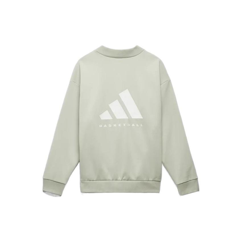 Adidas Originals Sweatshirts Unisex Light Green Half Turtleneck Moderate Regular IA3434- M