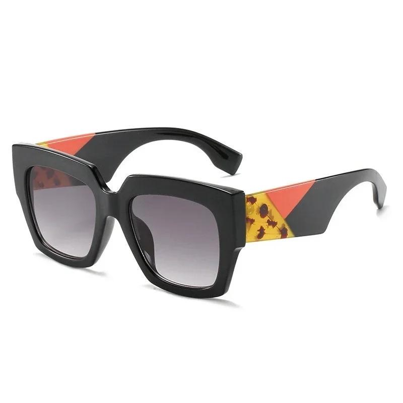 Durable High Performance New Stylish Oversized Shades Luxury Designer Big Square Frames Women Trendy Sunglasses