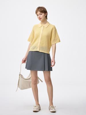 Side Pleats Skirt