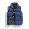 European version cotton-padded vest men's autumn and winter new trend B vest sleeveless jacket youth thickened warm cotton clothes