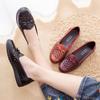 Spring Hollow Middle-aged Shoes Single Shoes Flat-soled Hole Sandals Soft-soled Elderly Leather Shoes Work Women's Shoes