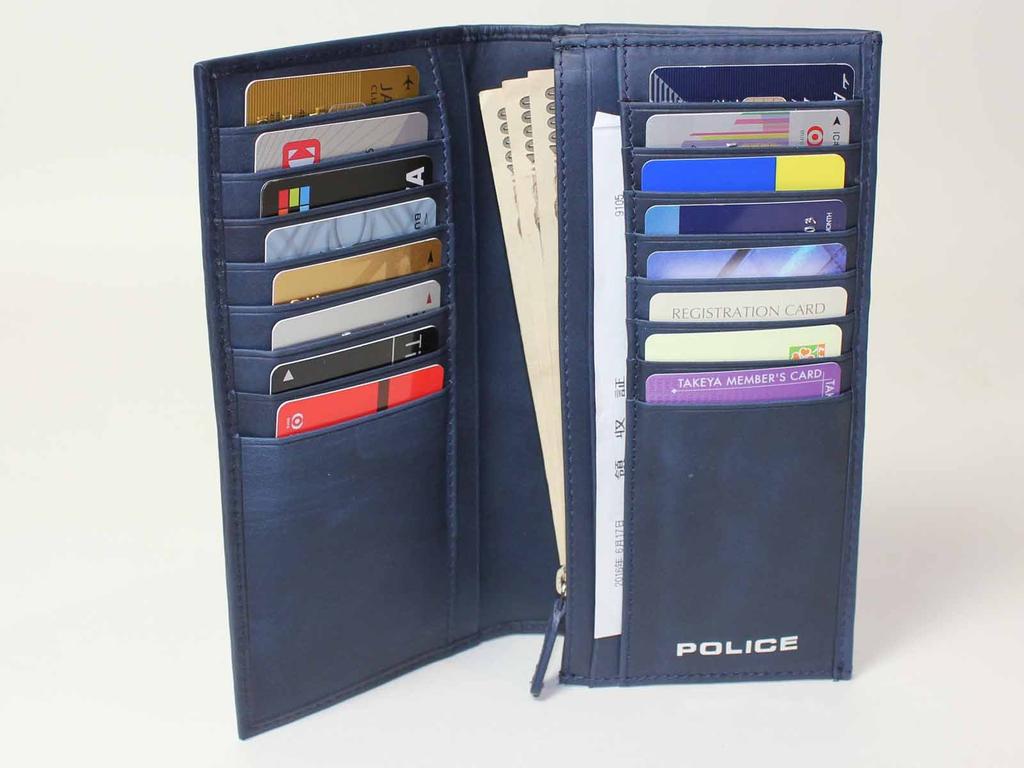 Police Multifunctional Leather Long Wallet with Italian Brand Sunglasses (D.Brown)