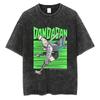 Washed Japanese Anima Dandadan Tshirt Retro Yk Short Sleeves Harajuku Casual Cotton Tshirt Oversized Trendy Unisex Tshirt
