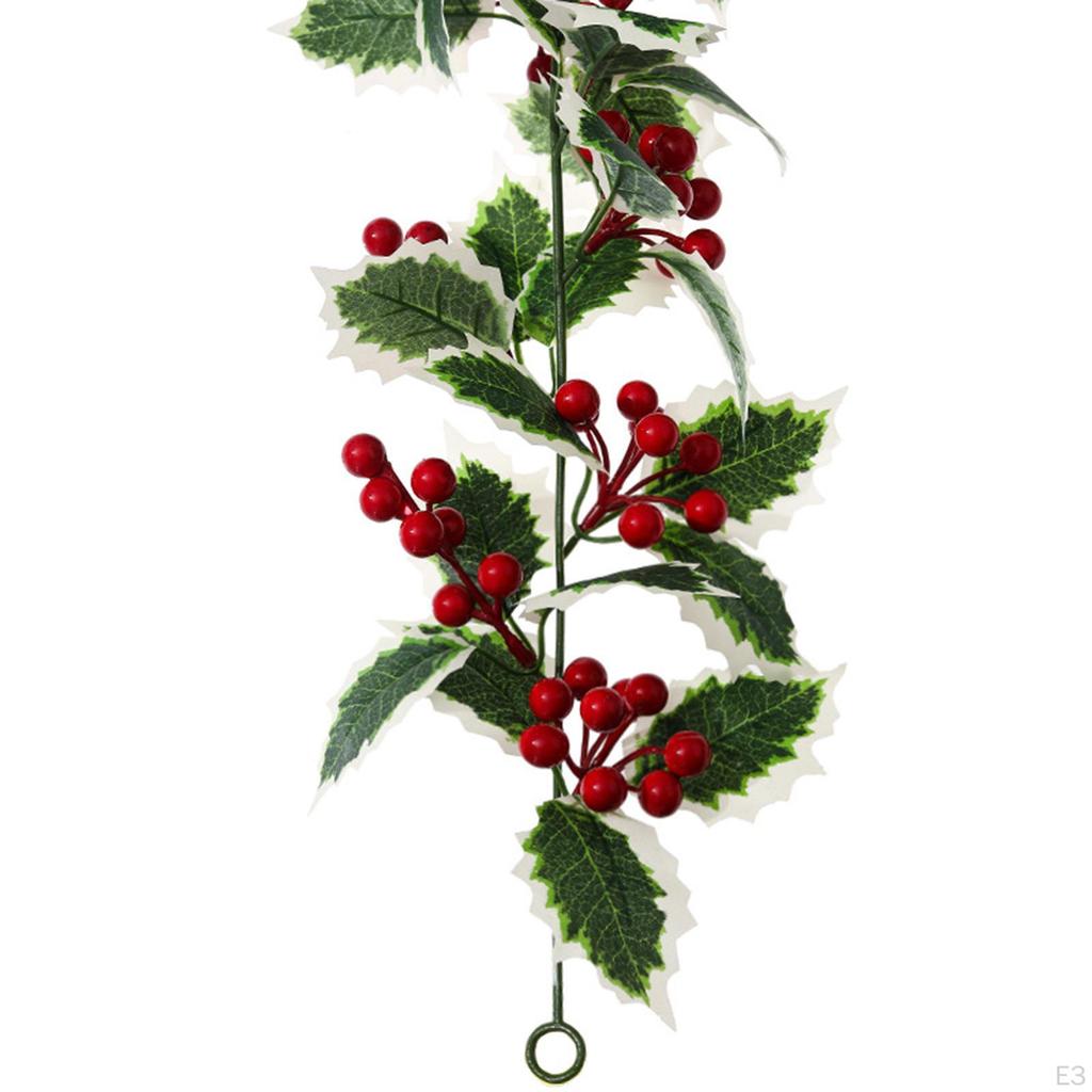 Artificial Blossom Flowers Garland Green Wreaths Ornament Hanging Pendants for Indoor Outdoor Party