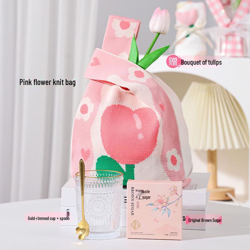 MY Tulip Flower Glass Cup Gift Set