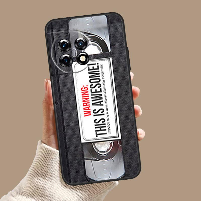Art Cassette Tape Design Case For OnePlus Nord CE 5 2 3 4 Lite N30 OnePlus 13 11 12 15 13T 13R 10T 12R 9 10 Pro Cover