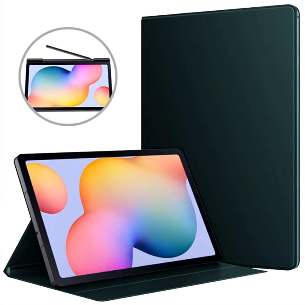 

Чехол для планшета Samsung Galaxy Tab S6 Lite 10,4 дюйма Умный магнитный чехол для Galaxy S7/S8/S9 11 дюймов Plus 12,4 дюйма S8/S9 Ultra 14,6 дюйма Tab S6 Lite 10.4in темно-зеленого