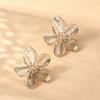 2PC Women's Fashion Trendy Stainless Steel Flower Earrings Outdoor Travel Carnival Party Festival Dressing Gifts