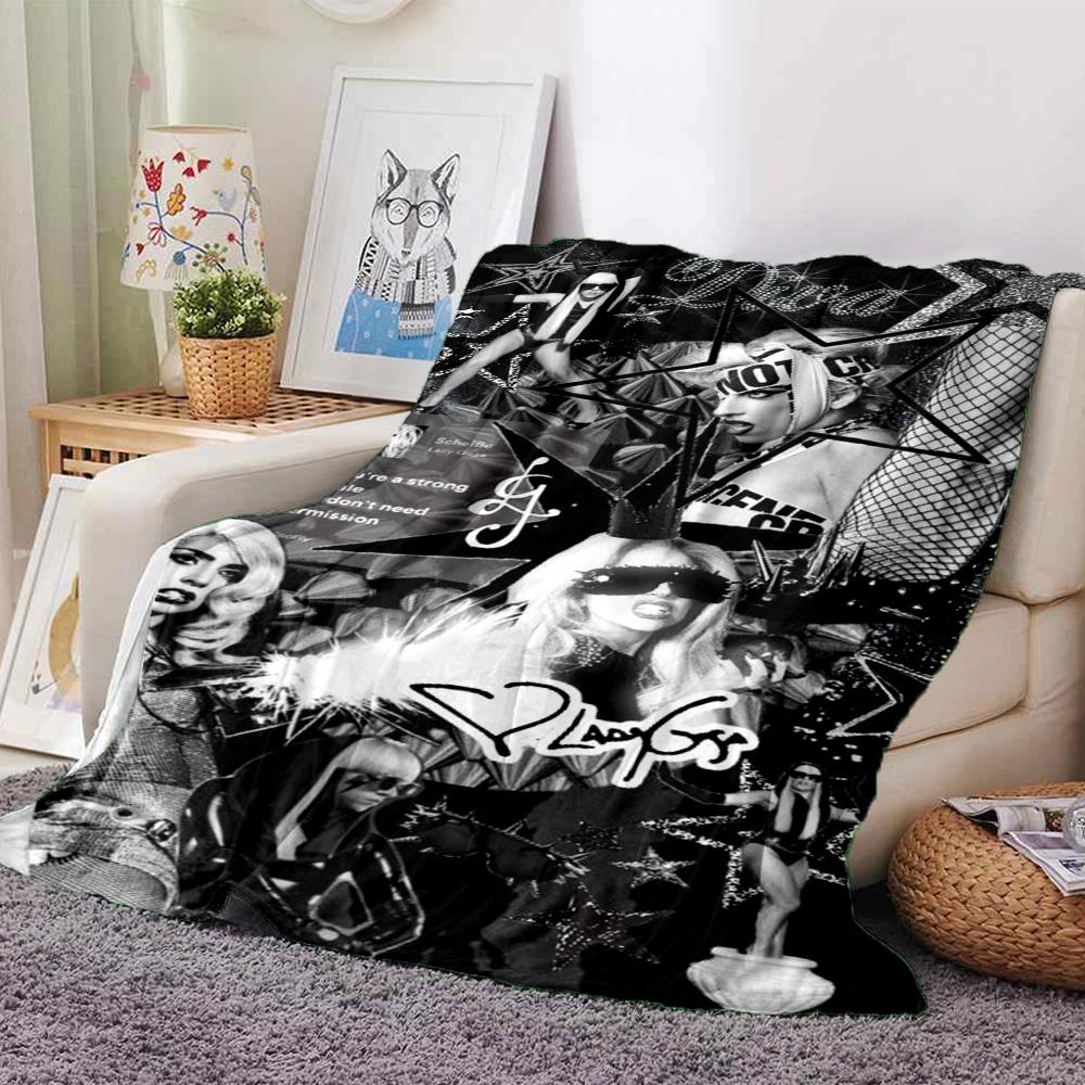 Gaga Print Flannel Blanket High Quality Warm Comfortable Cover for All Seasons Perfect for Gifts Home Decor