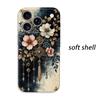 Antique Filigree Tassel Pendant Art Graphic Film Aesthetic Protective Shockproof Bumper Phone Case For iPhone 14 15 16 Pro Max Plus