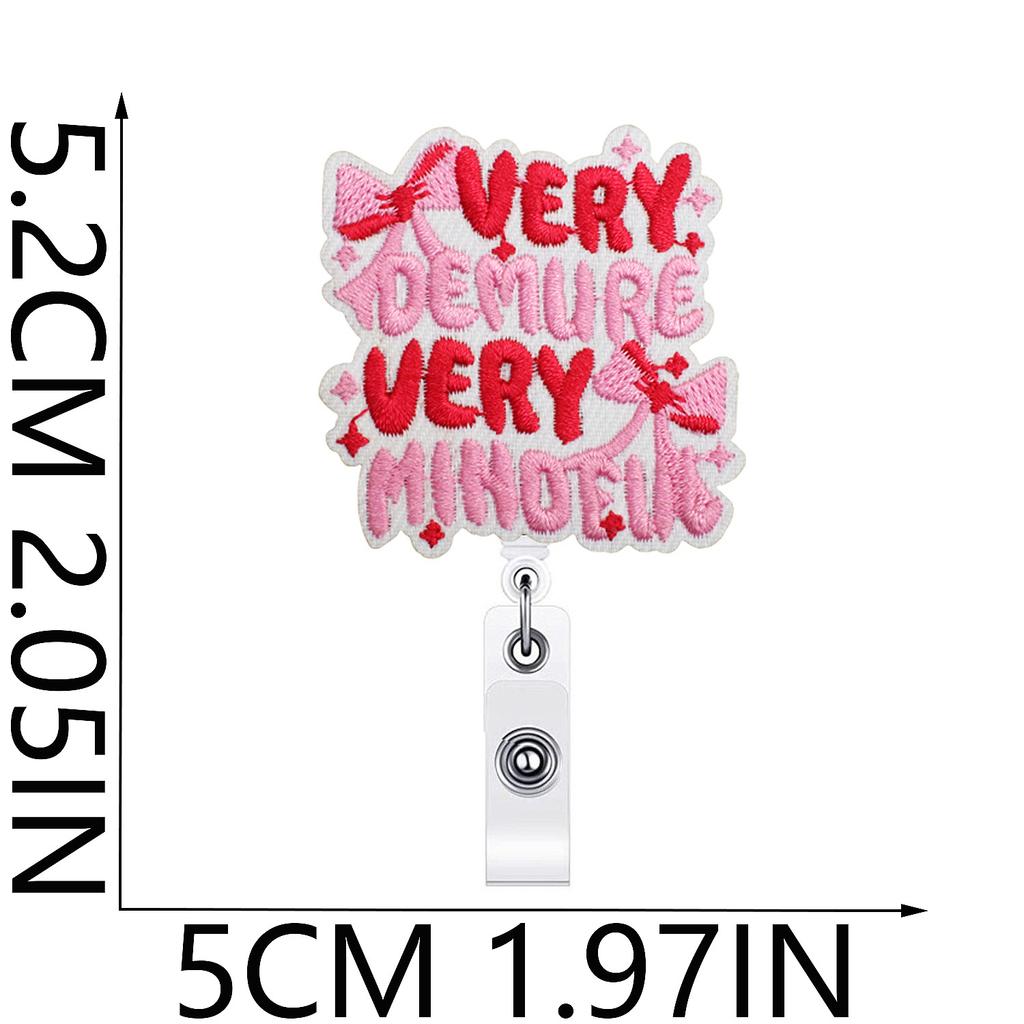 Id Clip Decorative Bow Embroidery Cloth Sticker Easy Pull Patch Sticker Cherry Bow Computer Embroidery Label Ironing