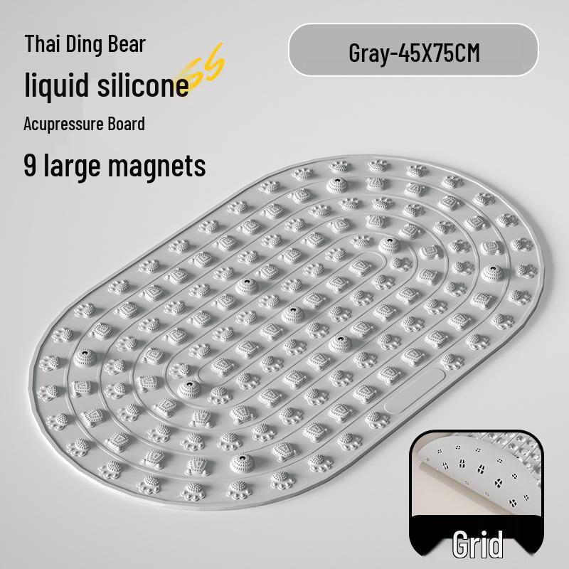 In-stock Liquid Silicone Acupressure Foot Massage Mat – Ultra-Slow Running, Indoor Toe Pressure Board for Meridian Unblocking.