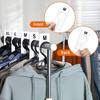 8Pcs Round/Square Closet Hanger Dividers Garment Tags Clothing Size Marking Ring  Home