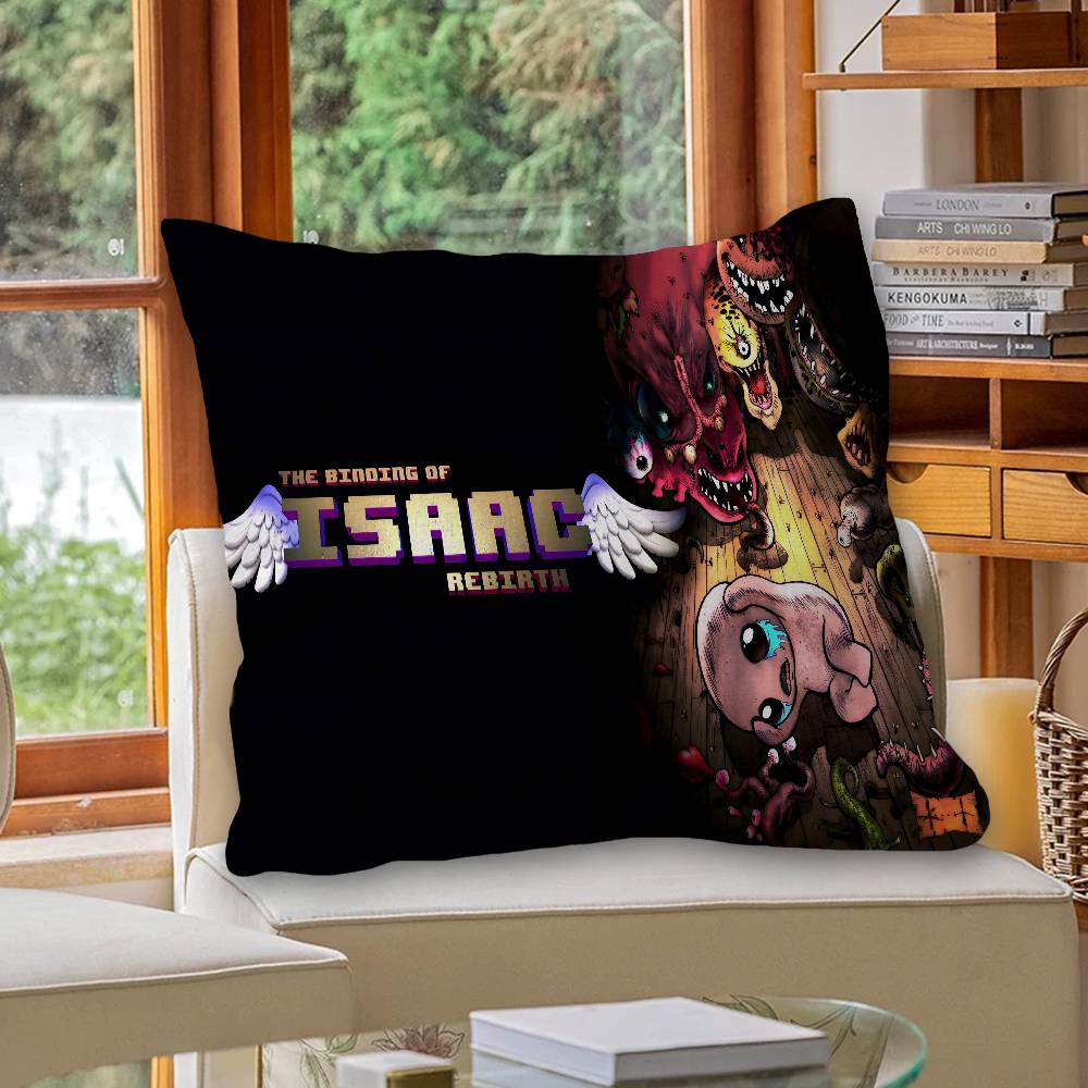 Game The Binding Of Isaac Cushion Cover Car Throw Pillow Case For Sofa Car Christmas Gift 40x40cm 45x45cm