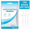 50-Piece Disposable Polymer Dental Floss Sticks Toothpick Box