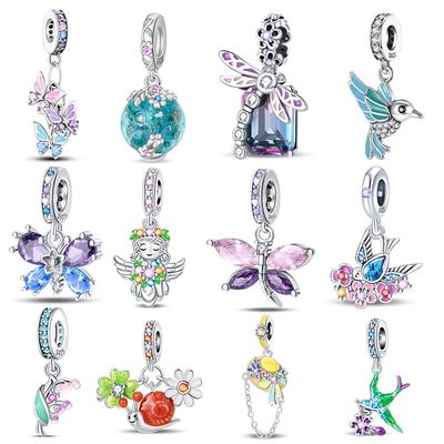 Charm Copper Spring Theme Series Bead And Pendant 3Mm Genuine Bracelets Necklaces Women Luxurious Elegant DoItYourself Jewellery Gifts