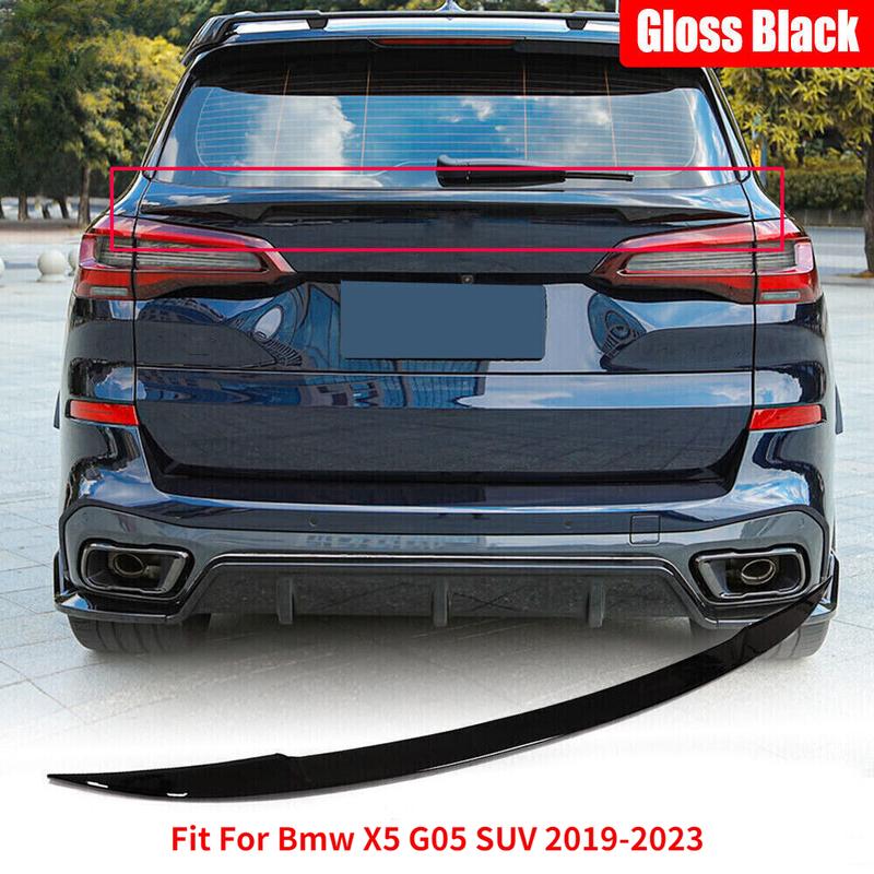 Подходит для BMW X5 G05 SUV 2019-2023 Глянцевый Черный Задний Центральный Спойлер Крыло-Спойлер Багажника Губа Отделка Хвост Авто Аксессуары Рестайлинг