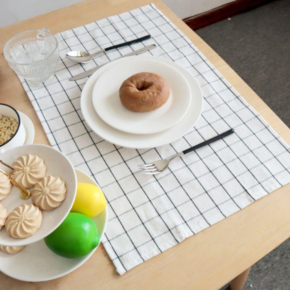 New 40x60cm Tablecloth Super Absorbent Nordic Style Kitchen Dish Towels Easy Wash Cotton Photoaphy Baund Cloth Home Decor