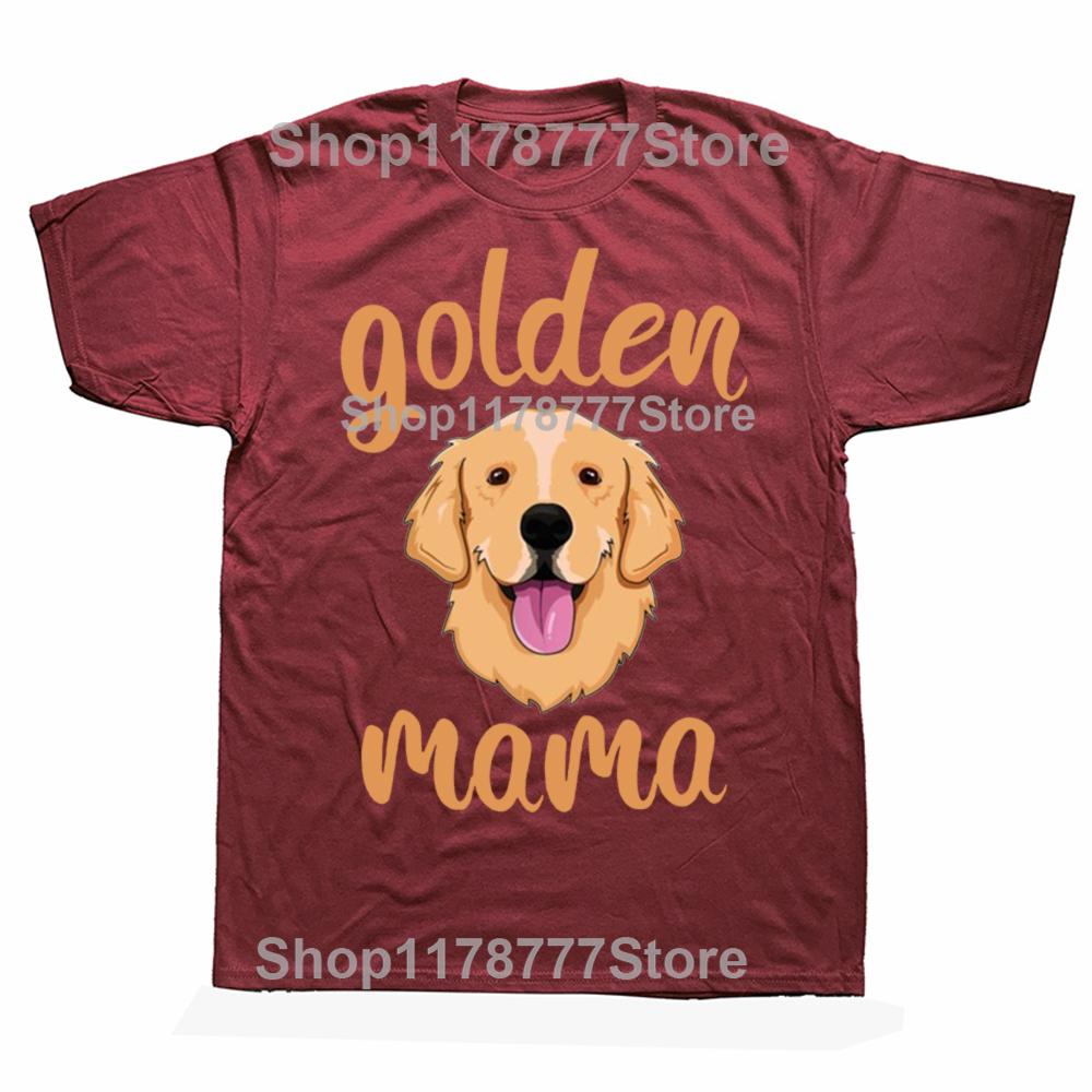Funny Golden Retriever Mom T Shirts Graphic Cotton Streetwear Short Sleeve Dog Dad Owner Pet Birthday Gifts Tshirt Men