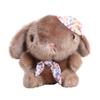 Animal Plush Keyring With Flower Hat And Bow For Kids And Teens Gift
