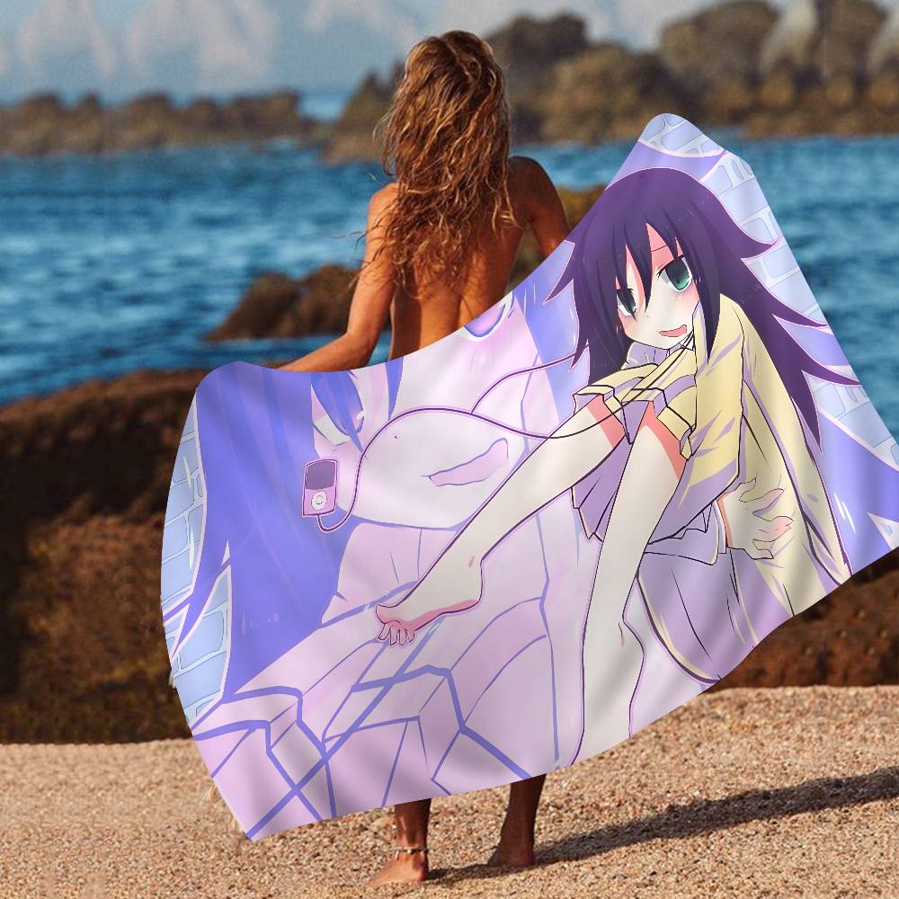 Watamote K-Kuroki T-Tomoko Big Microfiber Beach Towels Quick Dry Towel Sand Beach Towels Pool Towel for Travel Swim Pool Yoga