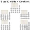 Non Stick Silicone Resin Mold High Quality Durable for Crystal Epoxy Pendant Single Drop Shaped Jewelry Casting