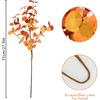 Agusbagli 6 Pcs Artificial Eucalyptus Leaves 28'' Tall Fall Flowers Leaf Greenery Stems Autumn Decorations for Home Wedding Centerpieces Thanksgiving