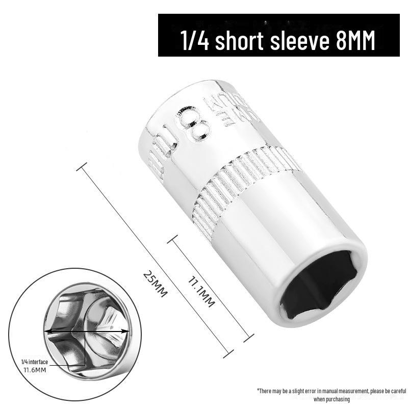 Green Forest 6.3mm Hexagonal Socket/Wrench Sleeve Set with 1/4 Socket Head Ratchet Wrench.