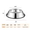Non-Slip Stainless Steel Pet Food Bowl for Cats & Small Dogs - Thick, Drop-Resistant Design